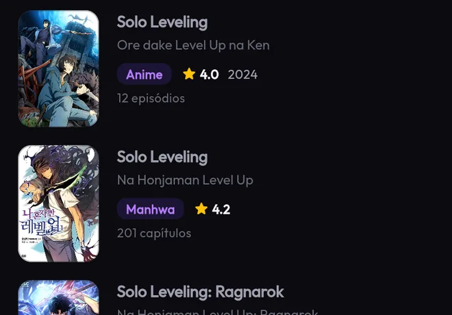 Busca no catálogo do Eyecatch.
